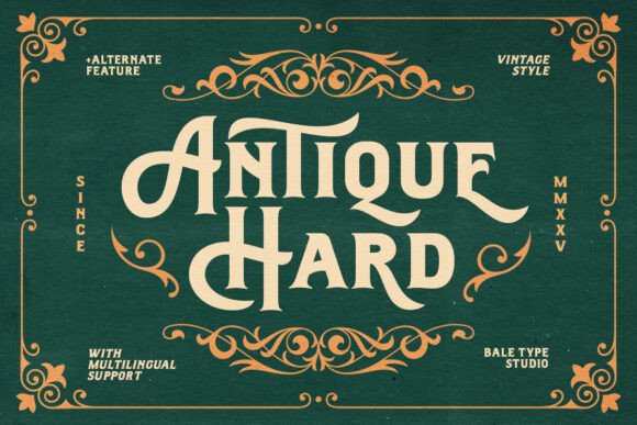 Antique Hard: A Vintage Typeface for Bold Branding