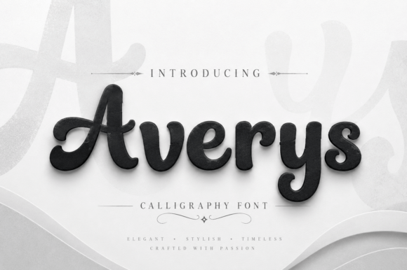 Averys: Where Bold Calligraphy Meets Modern Elegance
