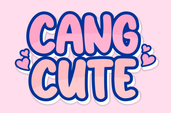 Cang Cute: The Playful Stacked Font for Bold Design