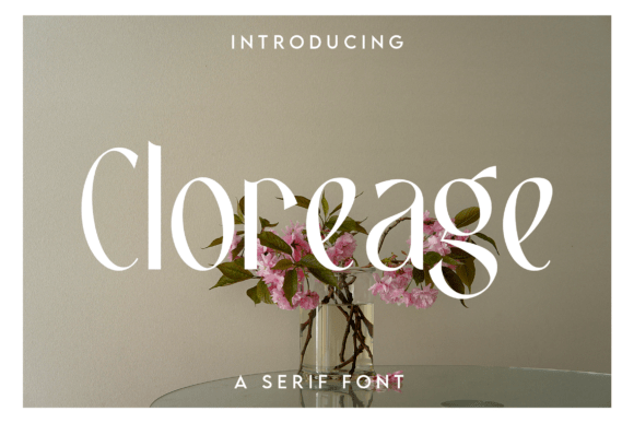 Cloreage: The Serif Font for Modern Editorial Design