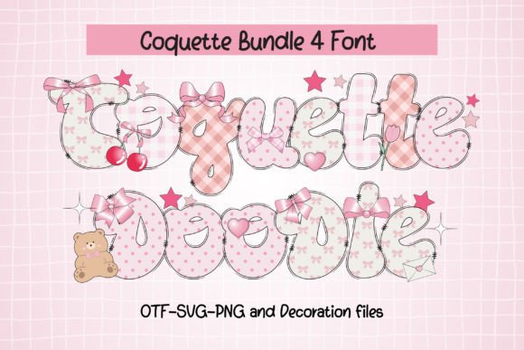 Coquette Doodle: A Playful Font for Modern Branding