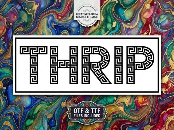 Elevate Your Branding with the Thrip Display Font