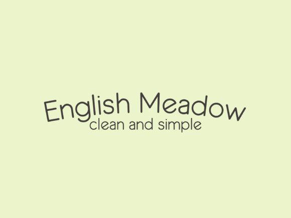 English Meadow: A Typeface for Modern Branding