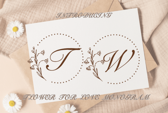 Flower for Love: Elevating Design with Elegant Floral Typography