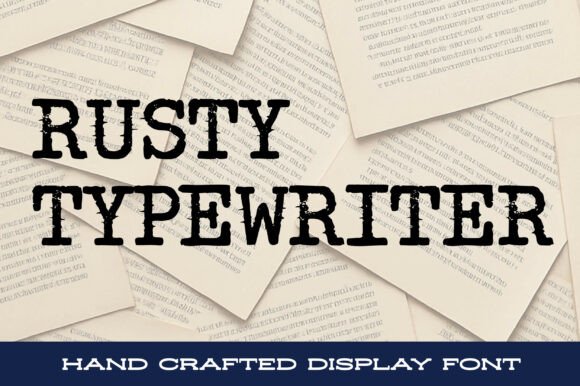 Rusty Typewriter: Authentic Vintage Typography