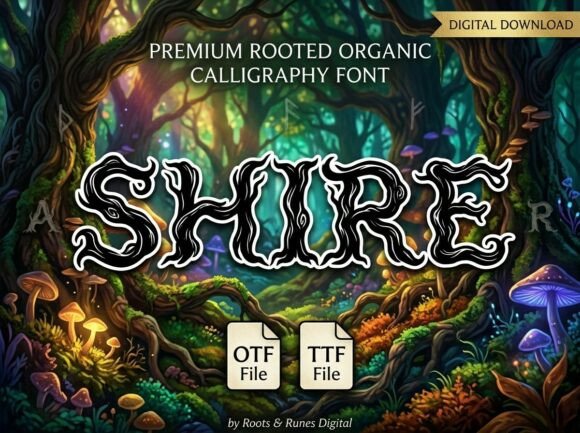 Shire: A Decorative Display Font for Bold Design