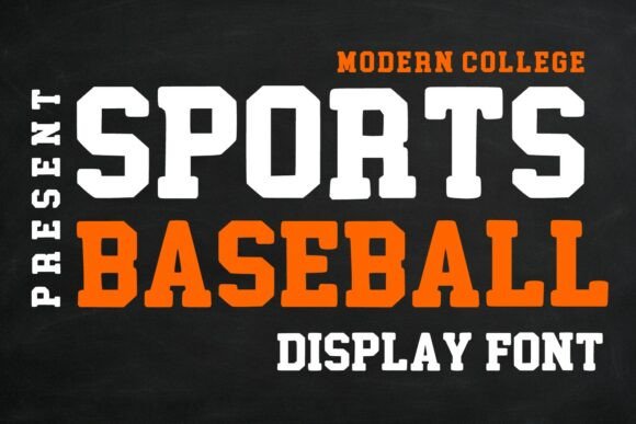 Sports Baseball: A Bold Typeface for Athletic Branding