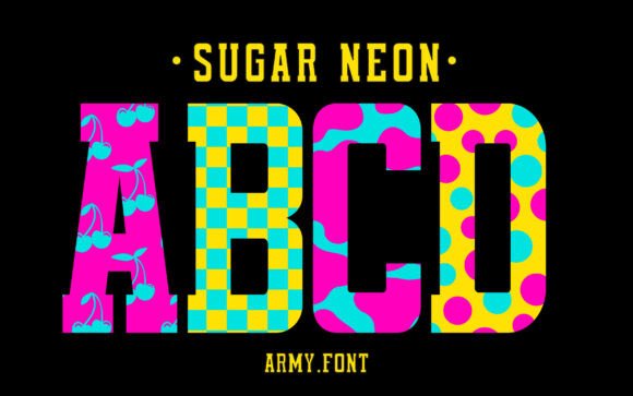 Sugar Neon: A Festive Font for Vibrant Design