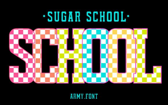 Sugar School: The Playful Font for Dynamic Design