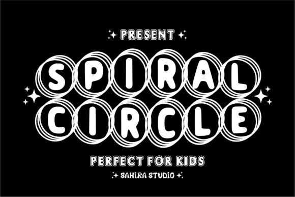 Unleashing Dynamic Energy with Spiral Circle Typography