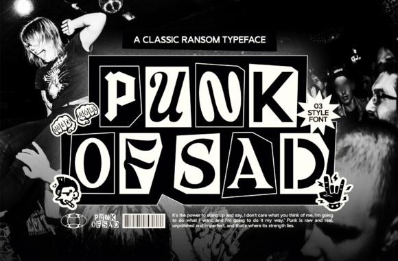 Unleashing Raw Energy with the Punk of Sad Typeface