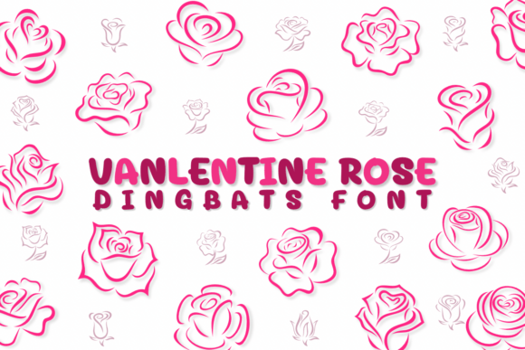 Valentine Rose: Elevate Designs with Elegant Floral Typography