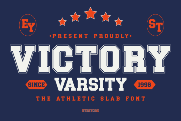 Victory Varsity: A Bold Slab Serif for Modern Design